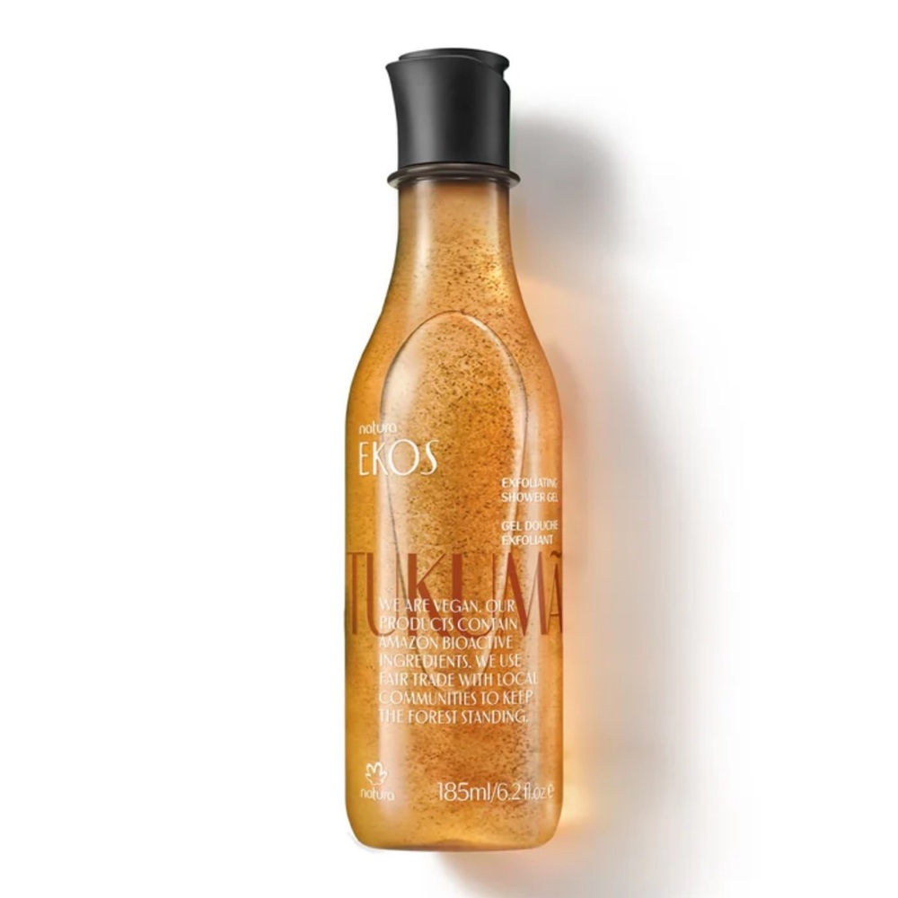 Natura Ekos Tukuma Exfoliating Shower Gel gentle effective supports cell renewal